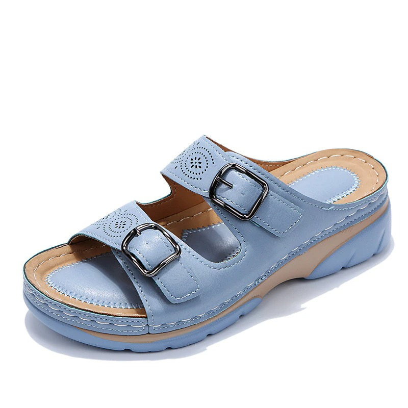 Isolde | Women’s Cushioned Slide-On Sandals with Adjustable Straps | Comfort