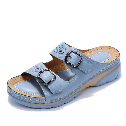 Isolde | Women’s Cushioned Slide-On Sandals with Adjustable Straps | Comfort