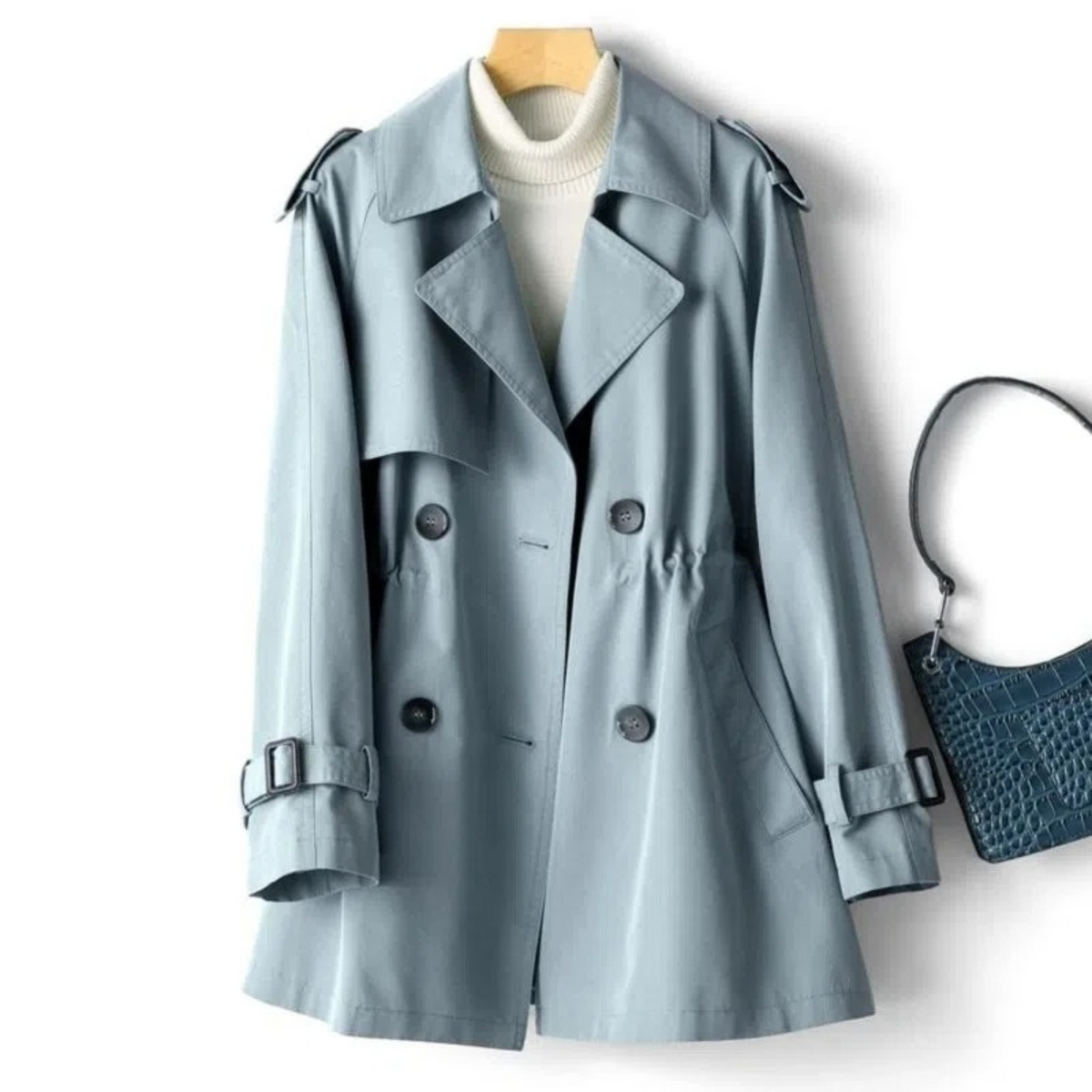 Cynthia | Women's Casual Trench Coat with Lapel Collar
