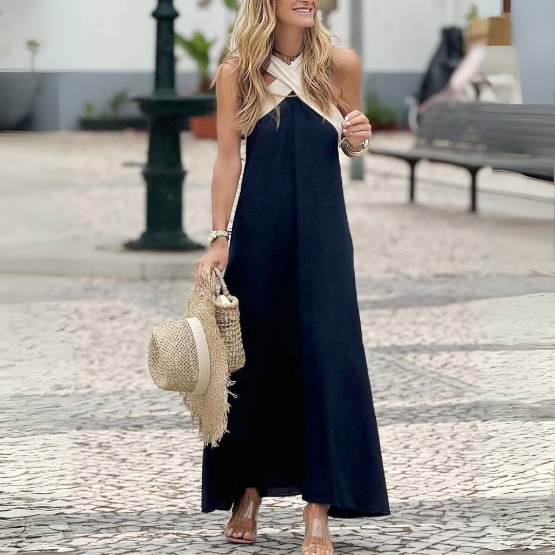 Willow | Halter Maxi Dress Sleeveless Flowy Summer Style