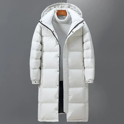 Barnaby | Men's Hooded Long Quilted Coat for Winter