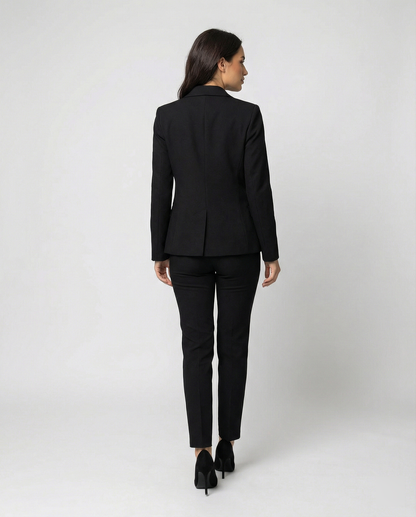 Francesca | Women’s Double-Breasted Blazer with Slim-Fit Trousers | Sleek