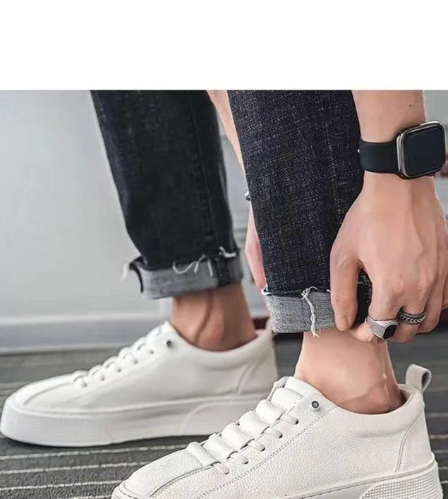 Alexander | Men's Faux Leather Low Sneakers