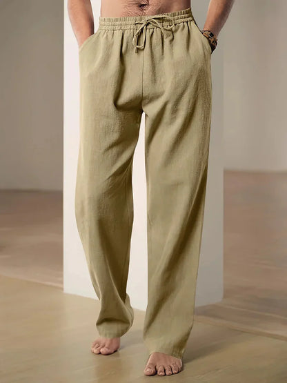 Aaron | Men’s relaxed pants with elastic waist and drawstring