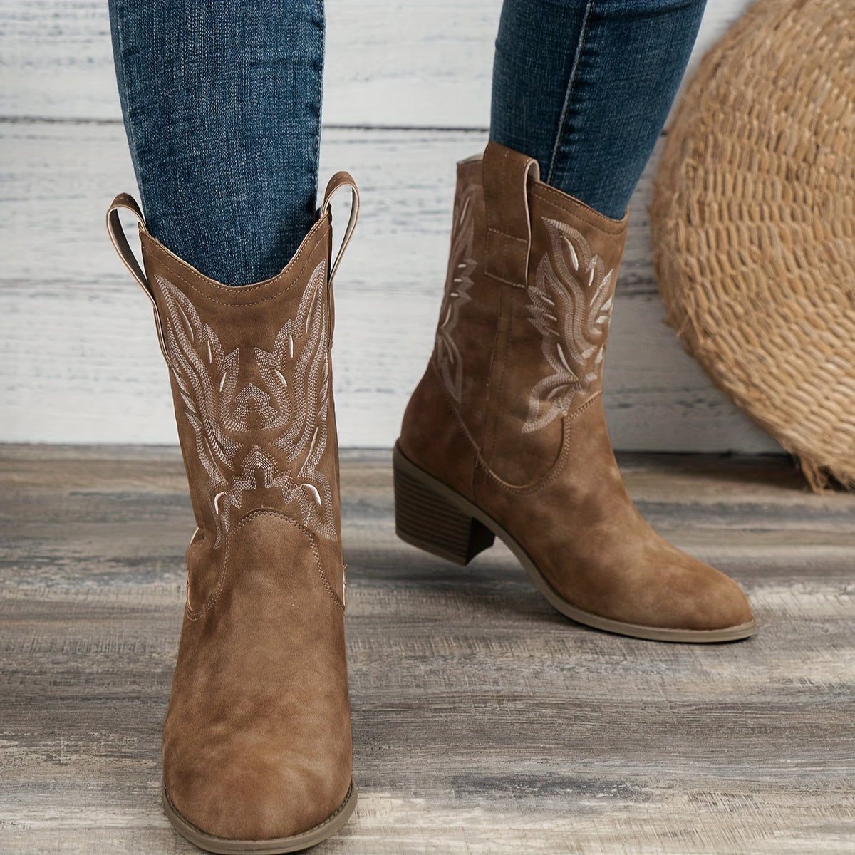 Sandra | Women's Wide Calf Western Cowboy Boots