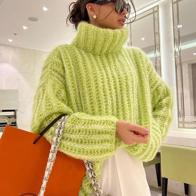 Anna | Women's Elegant Oversized Turtleneck Sweater