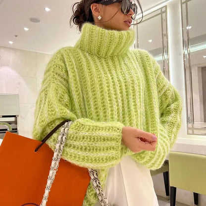 Anna | Women's Elegant Oversized Turtleneck Sweater