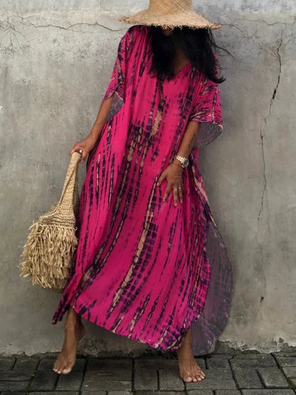 Kaia | Women maxi dress with caftan style and loose fit