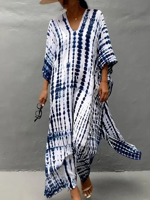 Kaia | Women maxi dress with caftan style and loose fit