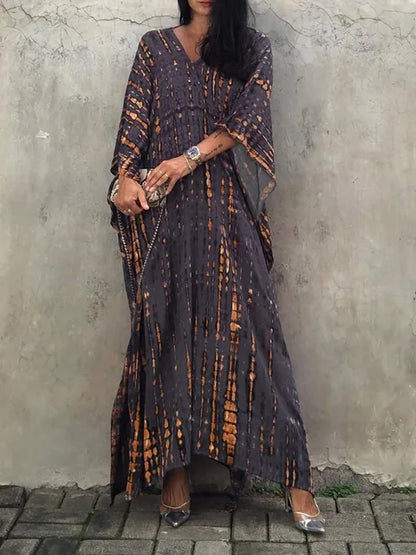 Kaia | Women maxi dress with caftan style and loose fit