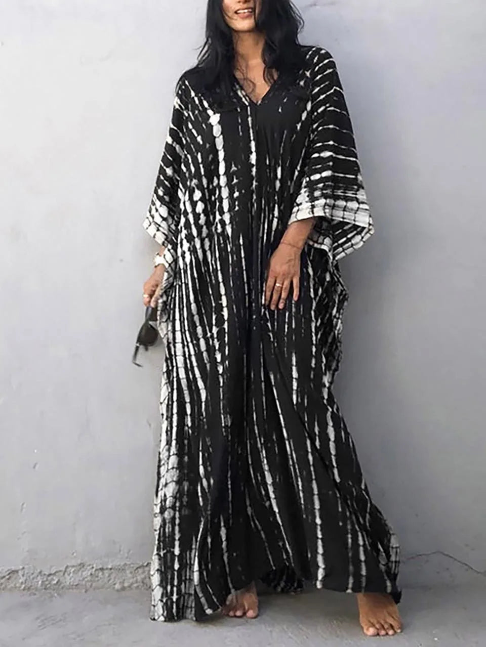 Kaia | Women maxi dress with caftan style and loose fit