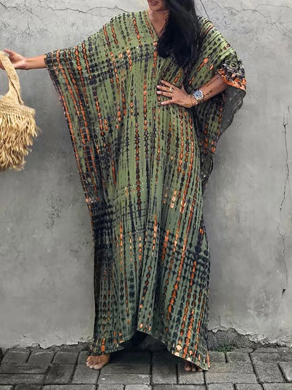 Kaia | Women maxi dress with caftan style and loose fit