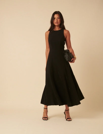 Grace | Women’s elegant slim fit classic midi dress