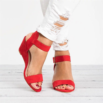 Soraya | Women’s Wedge Sandals with Ankle Strap