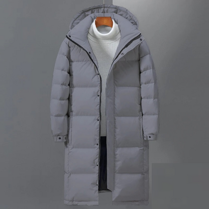 Barnaby | Men's Hooded Long Quilted Coat for Winter