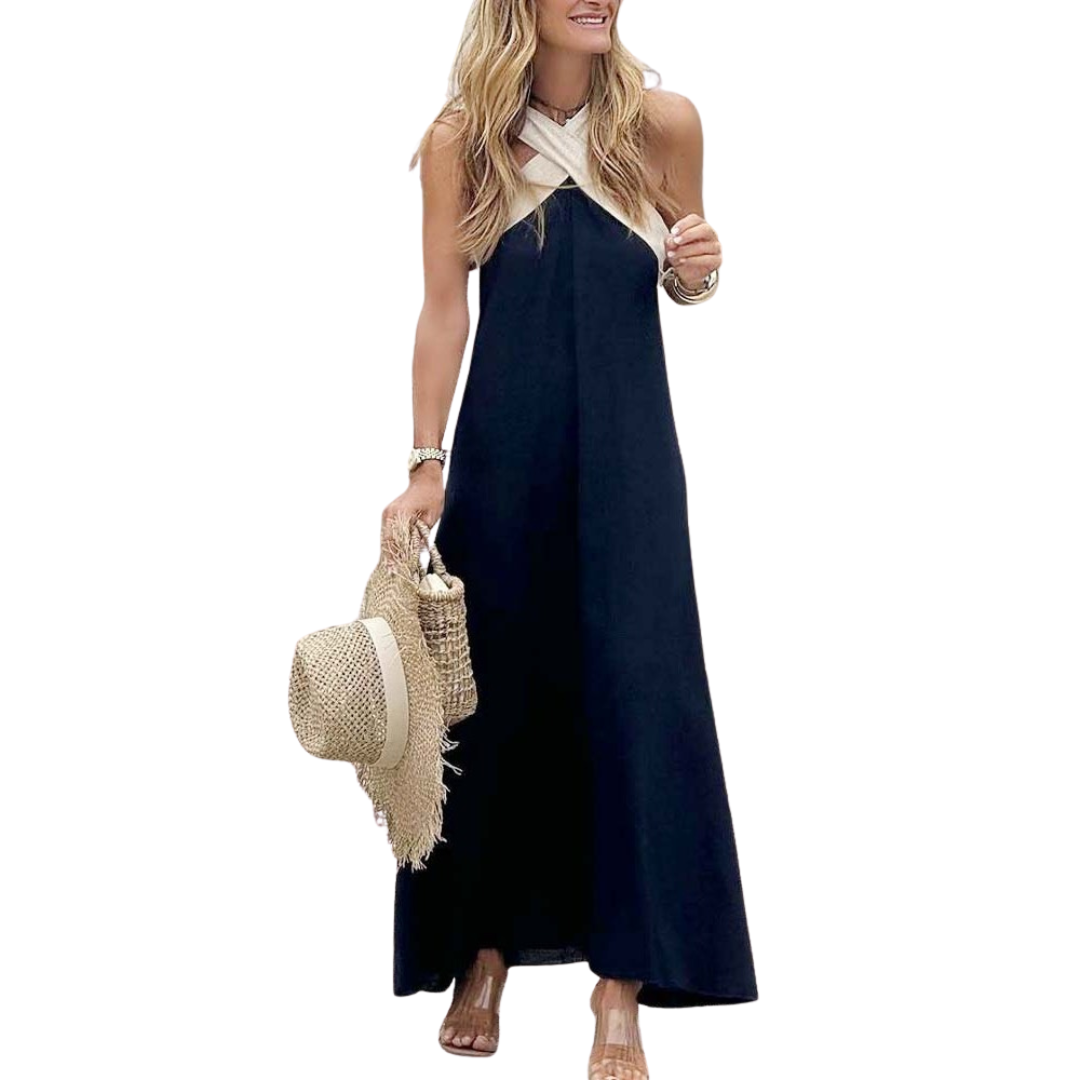 Willow | Halter Maxi Dress Sleeveless Flowy Summer Style