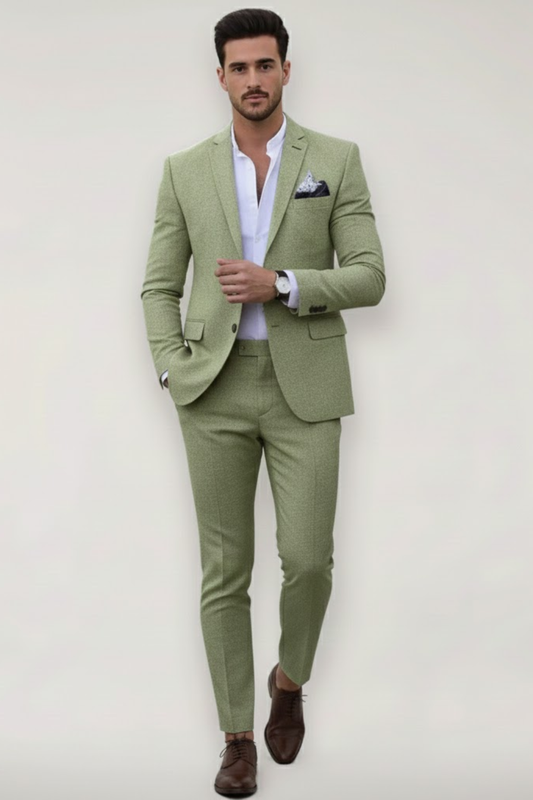 Benjamin | Men’s Slim Fit Suit with Single-Button Jacket