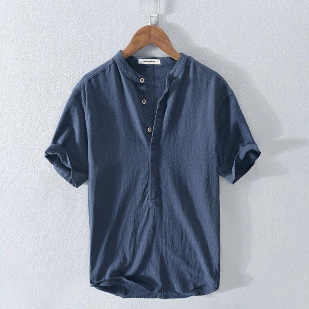 Axton | Men’s Modern Short-Sleeve Button Shirt | Modern