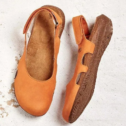 Alvera | Women Closed Toe Sandals with Cutout Design and Casual Style