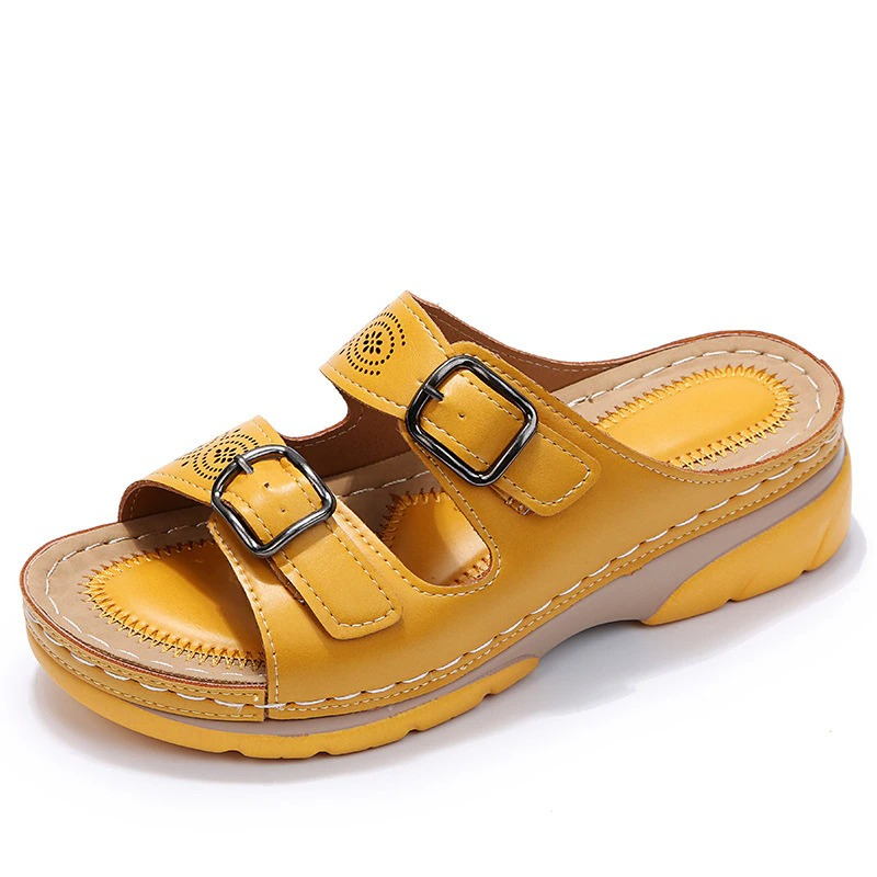 Isolde | Women’s Cushioned Slide-On Sandals with Adjustable Straps | Comfort