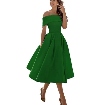 Paisley | Women’s off shoulder cocktail midi dress
