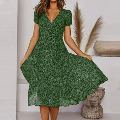 Halina | Women’s Lightweight Floral Midi Dress | Comfortable