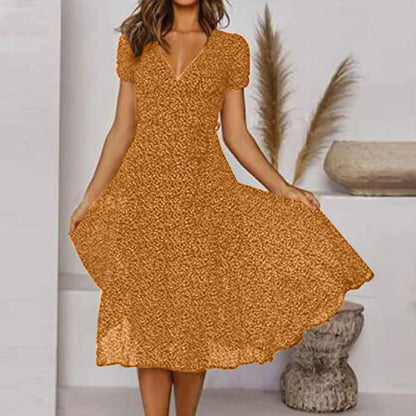 Halina | Women’s Lightweight Floral Midi Dress | Comfortable