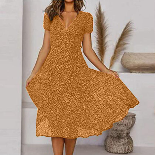 Halina | Women’s Lightweight Floral Midi Dress | Comfortable