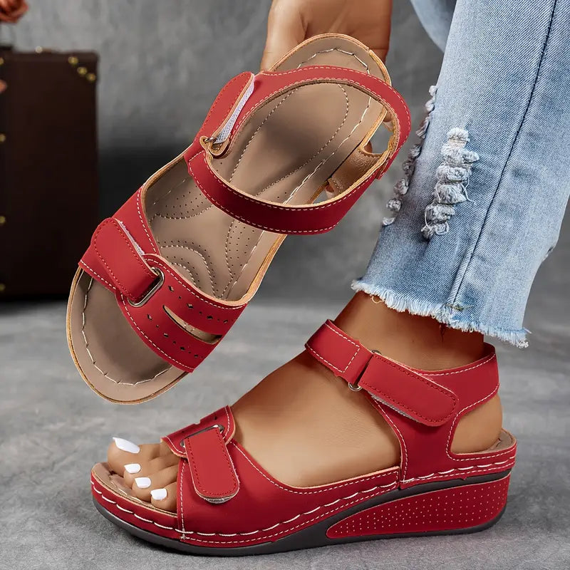 Madison | Orthopedic Wedge Sandals with Adjustable Strap