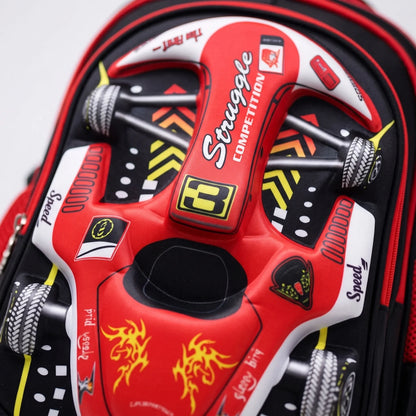 Declan | Kids' Racing Backpack with Spacious Storage for School Adventures