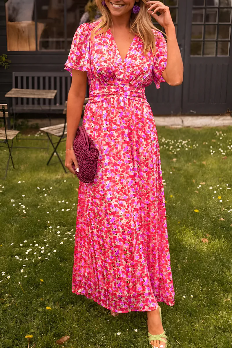 Sarah | Women’s floral maxi dress with flowing summer fit