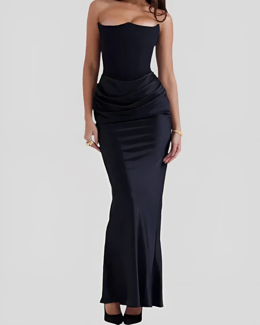 Isabelle | Women’s Classic Draped Maxi Dress