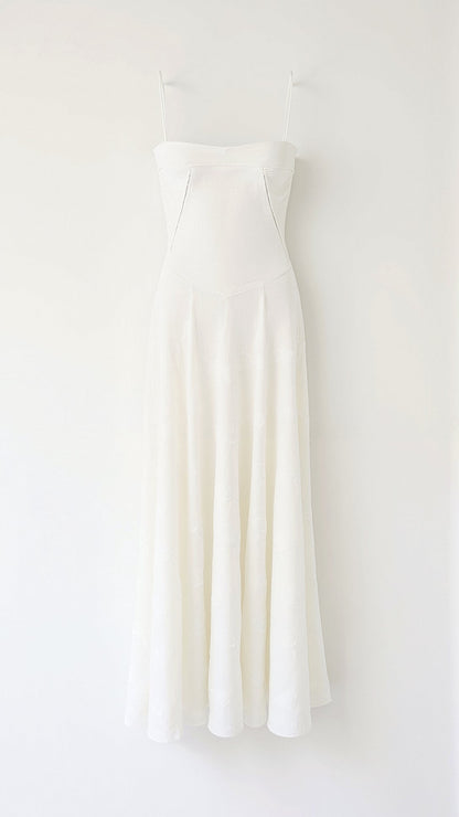 Grace | Women's slip maxi dress with spaghetti straps for weddings