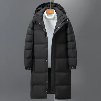Barnaby | Men's Hooded Long Quilted Coat for Winter