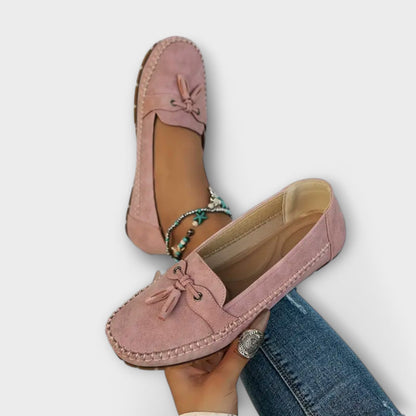 Orlina | Women Loafers with Slip On Design and Decorative Tassel Detail