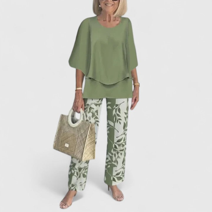 Adeline | Relaxed Flowy Top & Matching Pants Set