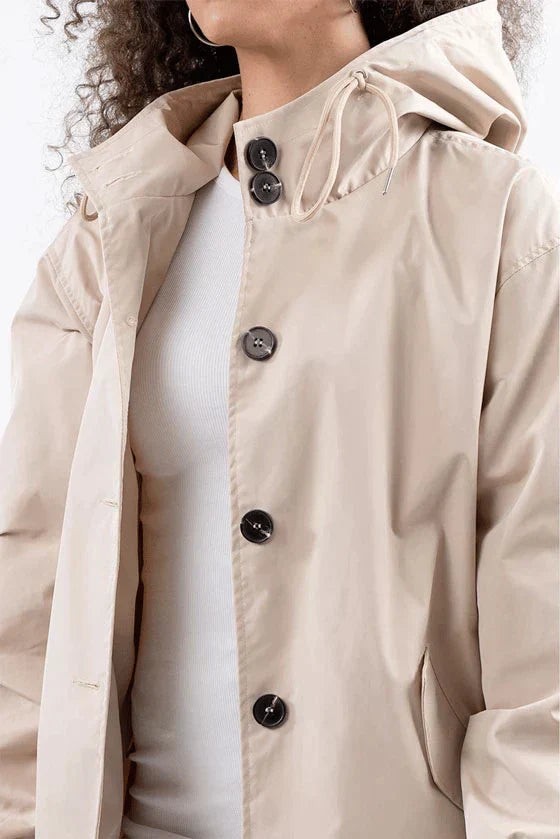 Desiree | Women's Windbreaker Coat with Hooded Design