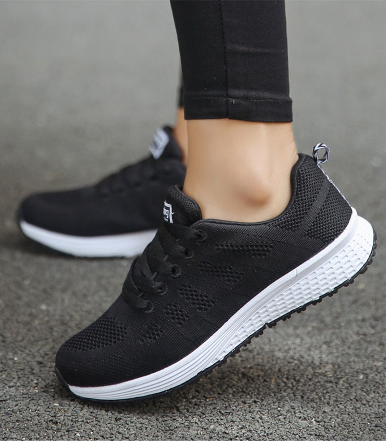Aurora | Knit Lace-Up Sneakers with Lightweight Design
