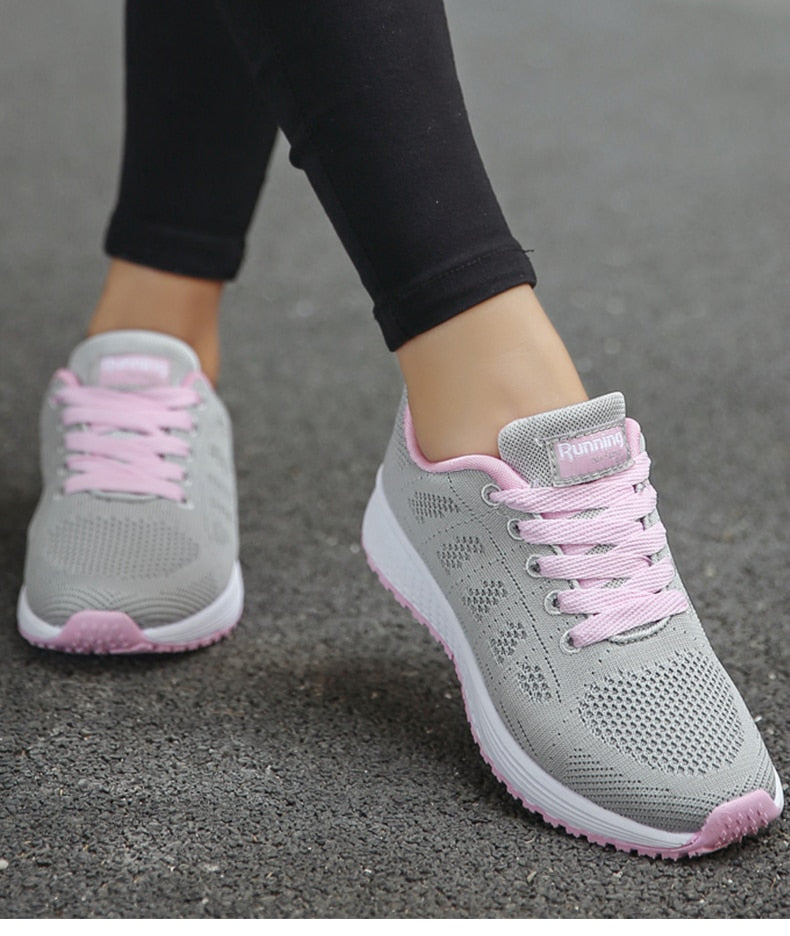 Aurora | Knit Lace-Up Sneakers with Lightweight Design