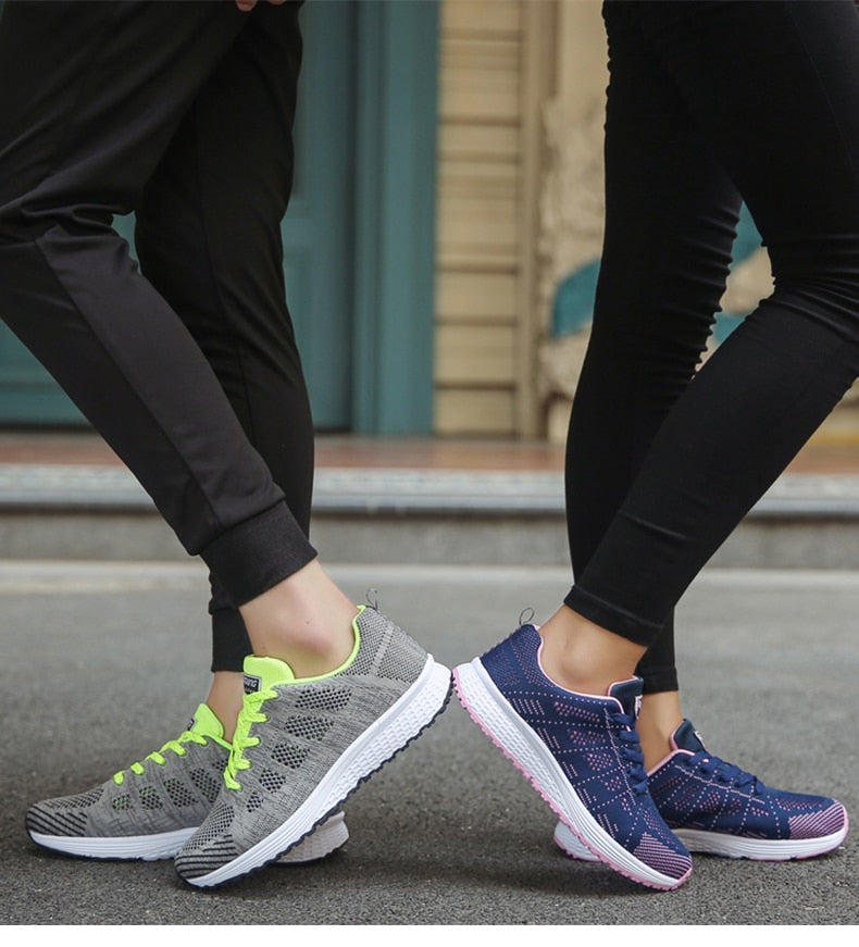 Aurora | Knit Lace-Up Sneakers with Lightweight Design