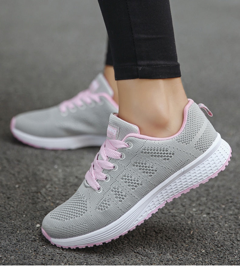 Aurora | Knit Lace-Up Sneakers with Lightweight Design