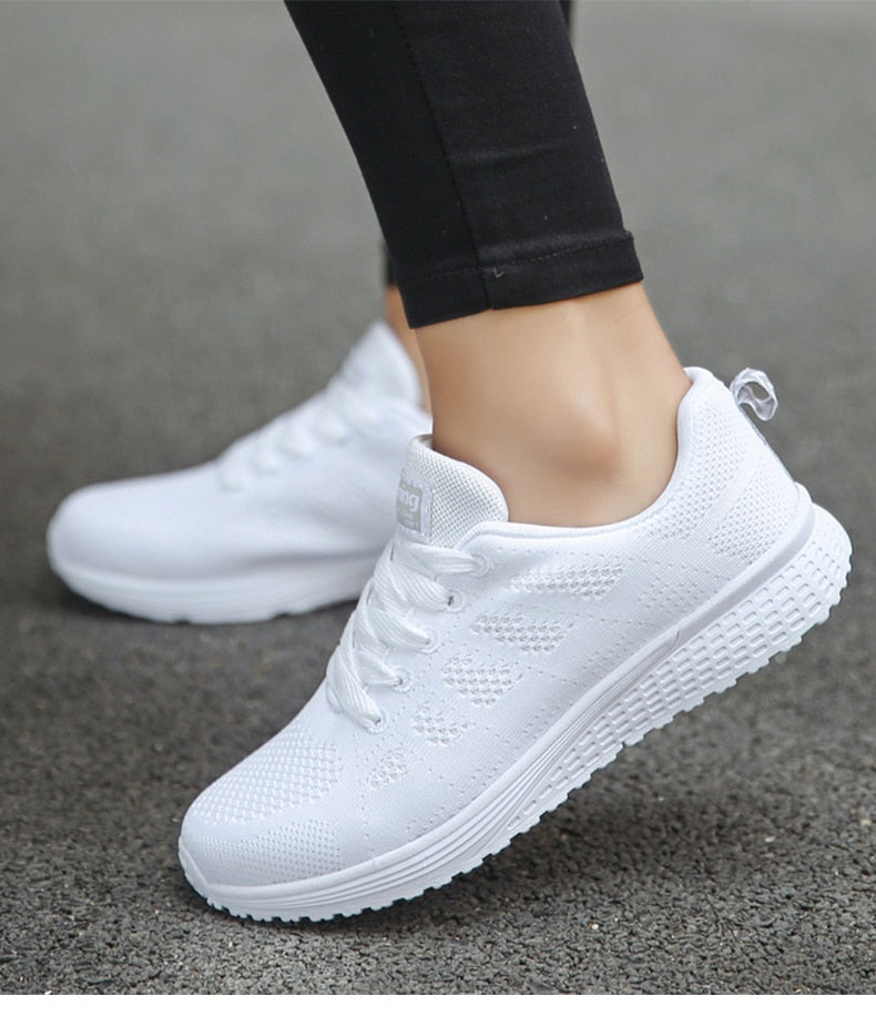 Aurora | Knit Lace-Up Sneakers with Lightweight Design