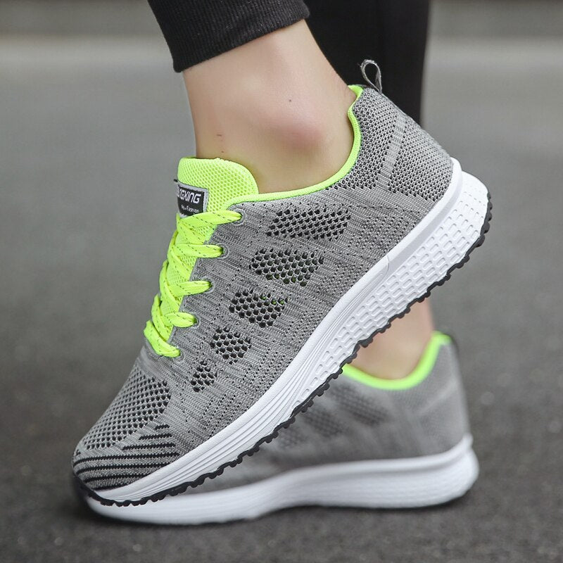 Aurora | Knit Lace-Up Sneakers with Lightweight Design