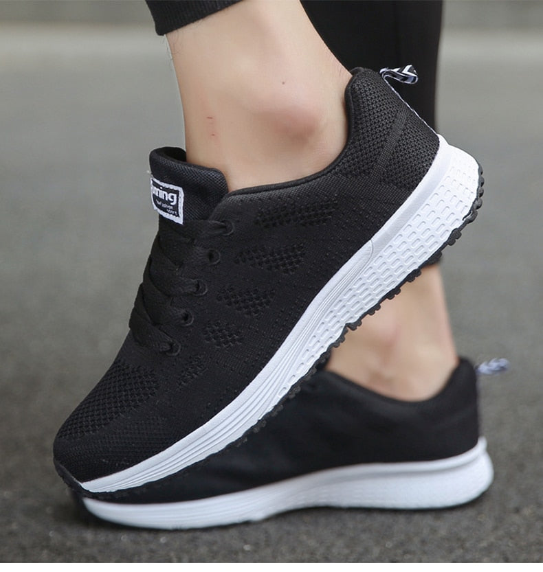 Aurora | Knit Lace-Up Sneakers with Lightweight Design