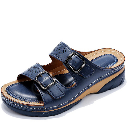 Isolde | Women’s Cushioned Slide-On Sandals with Adjustable Straps | Comfort
