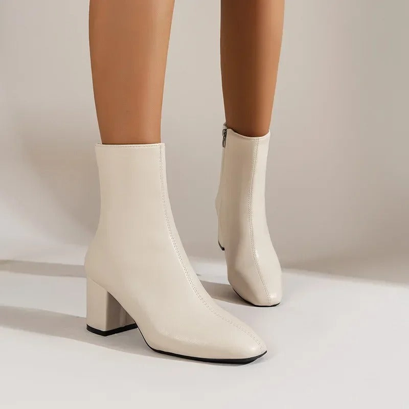 Sofia | Women's Elegant Comfortable Ankle Boots with Heel