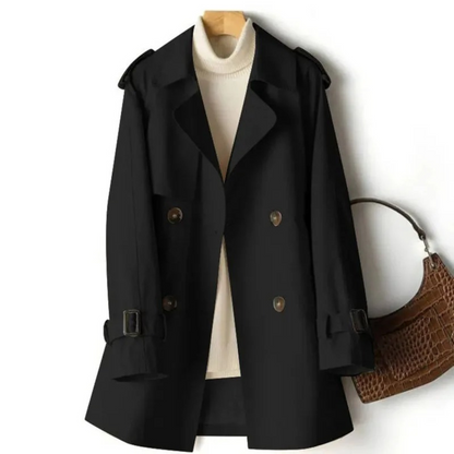 Cynthia | Women's Casual Trench Coat with Lapel Collar