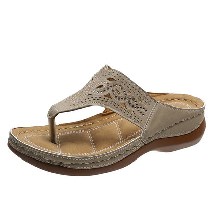 Talia | Orthopedic Toe Post Sandals with Cutout Detail