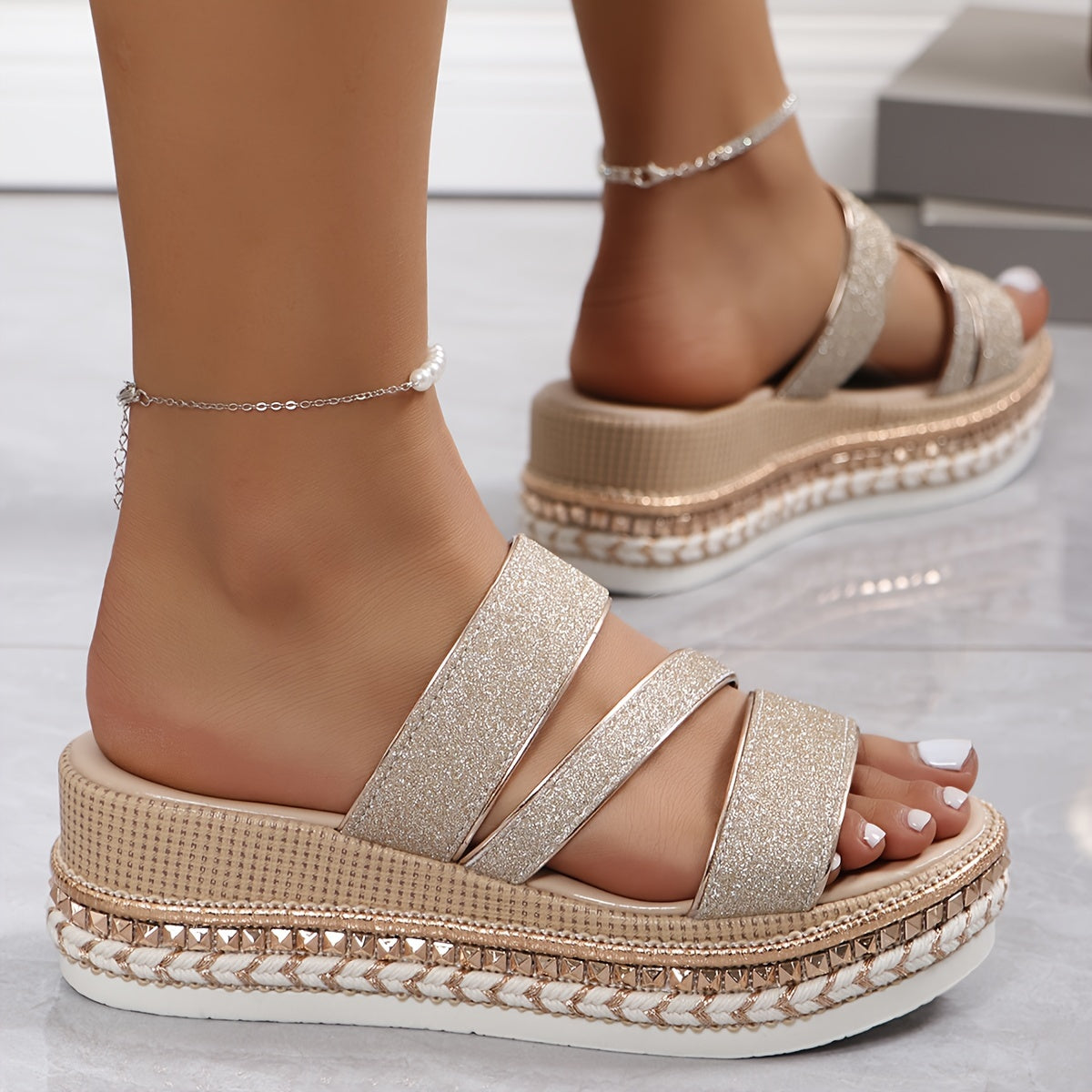 Grace | Cozy Spring Sandals with Cushioned Platform Sole