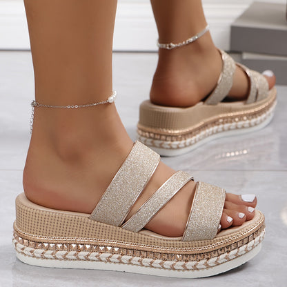 Grace | Cozy Spring Sandals with Cushioned Platform Sole